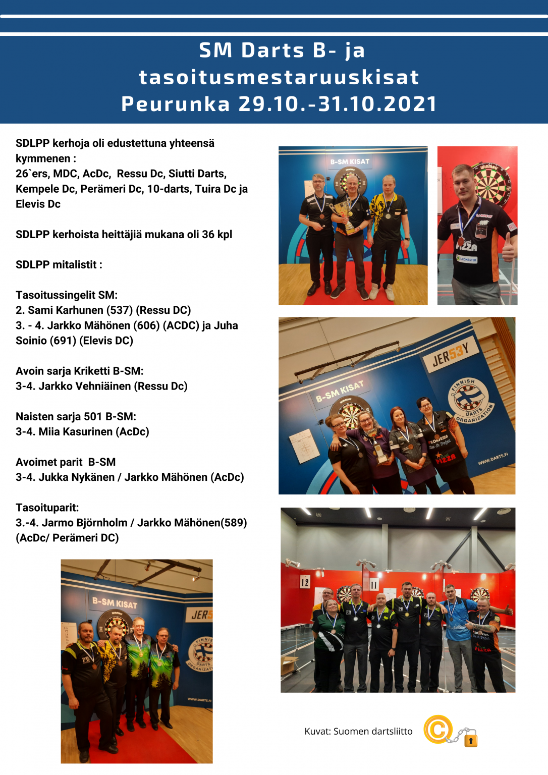 SM Darts B- Ja Tasoitusmestaruuskisat – SDLPP